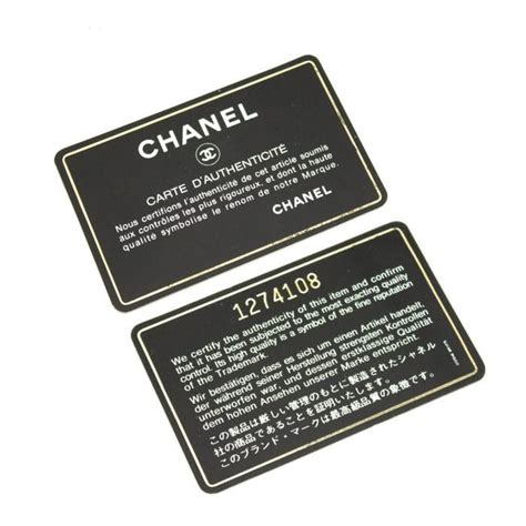 chanel no more authenticity card|how to check Chanel authenticity.